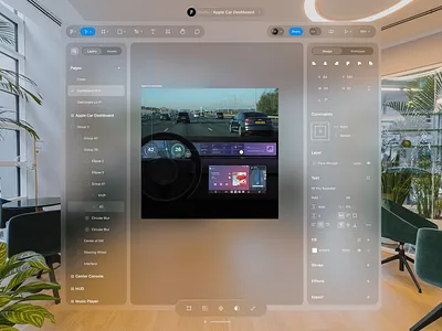 Vision Pro Figma Experience - Day #6 of Spatial Design Month app interface spatial interface ui ux design virtual reality vision pro xr