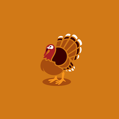 Happy Thanksgiving Logo design graphic design holiday illustration illustrator logo thanksgiving turkey typography vector