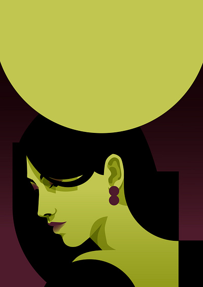 Evening bloom abstract beauty branding composition design editorial editorial illustration glamour illustration laconic minimal portrait portrait illustration poster sexy woman woman portrait