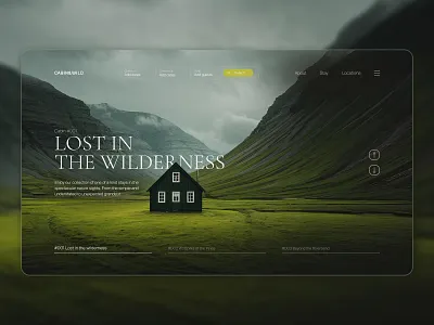 Homepage concept for house booking booking website concept design homepage typography ui ux webdesign wilderness