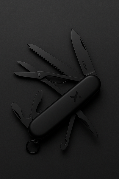 swiss EDC branding design edc gradient illustration knife logo logo design logodesign modern outdoor swiss switzerland technology ui