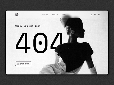 404 page concept for a clothing store 404 clothing store concept typography ui ux