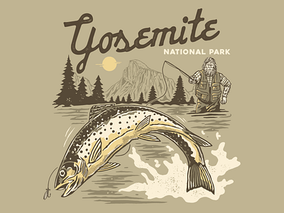 Hooked for life Sasquatch goes to fishing 🎣 branding fishing graphic design illustration illustrator logo outdoors