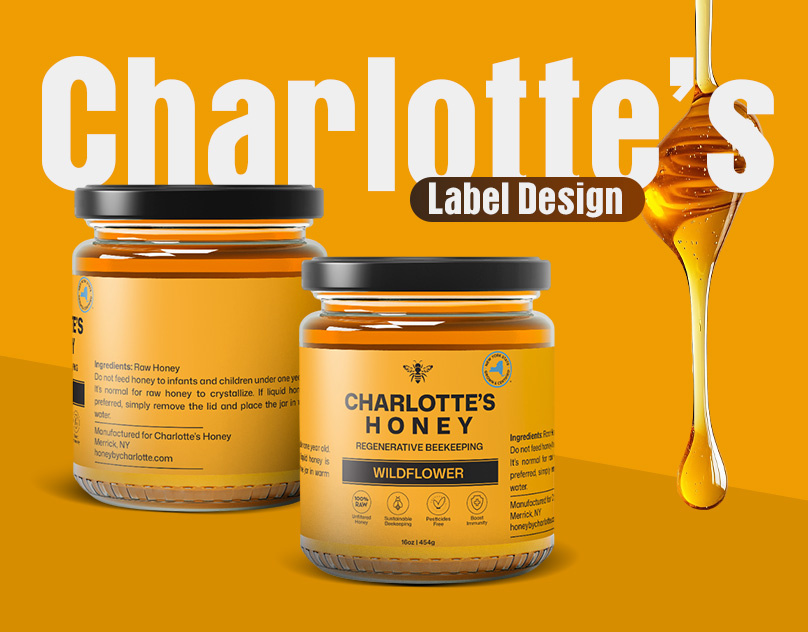 Package/Label design - Raw Honey Product amazon branding design graphic design graphicdesign illustration labeldesign labels listingimages packaging packagingdesign photoshop