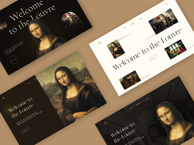Concepts for a museum homepage concept design homepage museum typography ui ux