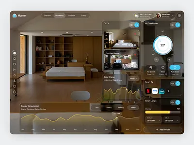 Smart Home AR Exploration app apple ar augment chart clean control design fireart glass reality smart ui ux vr