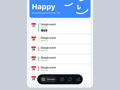 Mood tracker 3d animation branding feelings graphic design illustration mobile design mood motion graphics typography ui