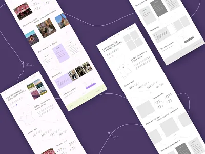 Landing page concept for custom tours across France concept france landing prototype tour travel typography ui ux