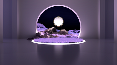 Snow globe 3d design illustration