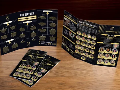 Client Based Trifold Brochure Design bifold branding brochure catelog dribbble graphic design logo multifold trifold