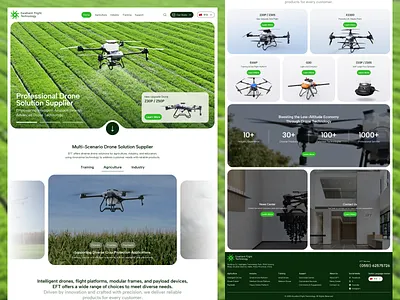 Excellent Flight Technology Website agriculture agriculture platform agriculture website drone drone agriculture website drone company drone landingpage drone platform drone product website drone web drone website drone website design industry website landing page ui uiux uiux design web web design website