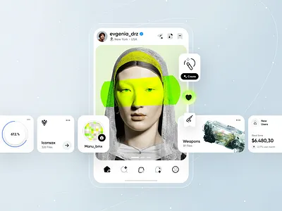 Card UI Vuesax - Iconsax 💎 ai card clean components fashion home page icons iconsax interface ios manuel rovira minimal minimalistic mobile ui ui design uiux vuesax
