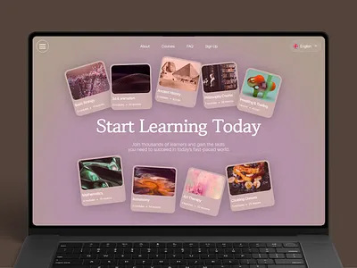 EdTech Course Management Website Design dashboard ui education interactive design modern dashboard uiux design ux web design web interface design web ui design website design