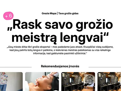 Groziomapa.lt | Jūsų grožio paslaugų žemėlapis Lietuvoje seo web design