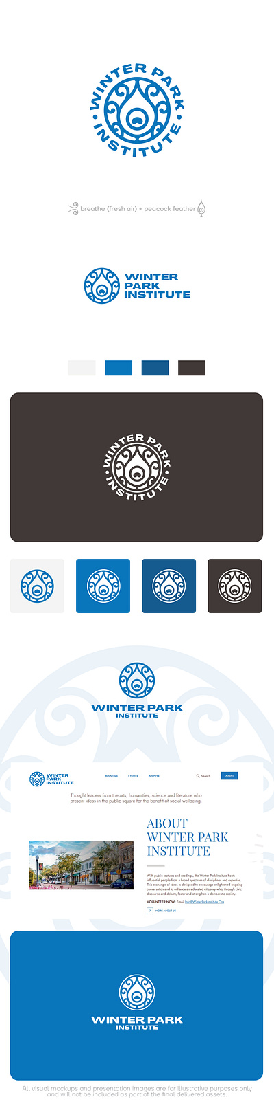 Winter Park Institute air badge breathe fresh institute park peacock winter