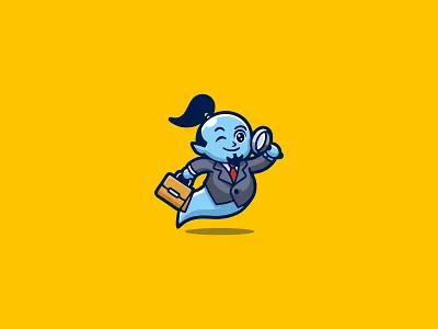 Genie Logo animal animal logo branding branding design character design cute character cute character design design genie genie logo genie power graphic design illustration logo logo design magic magic logo serching logo vector