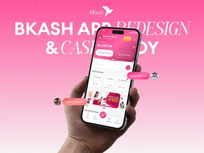 Bkash App Redesign apps design branding figma graphic design logo ui ui design ui ux ux design