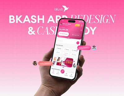 Bkash App Redesign apps design branding figma graphic design logo ui ui design ui ux ux design