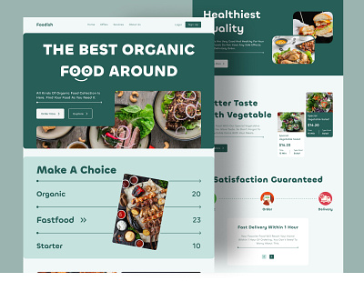 Food Delivery Website Design food food delivery food delivery website food landing page food ui food ui design food ux food web design food website design landing page design restaurant ui design restaurant website web design website design