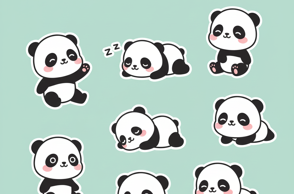 Chibi Stickers branding design illustration vector