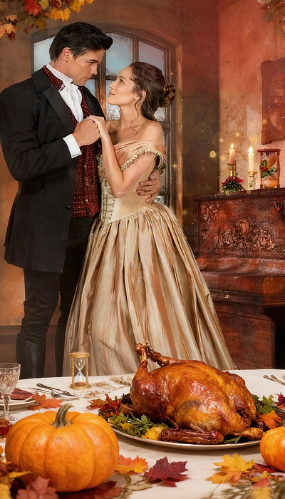 VICTORIAN Romance Cover Art work cover art work graphic design historical romance regency thanksgiving victorian