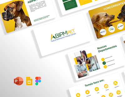 Slide Apresentation - Insitutional PET Project apresentation branding design figma slides graphic design institutional design power point ppt ui