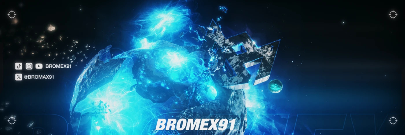 3D Social Media Banners 3d 3d header banner branding esports gaming social media