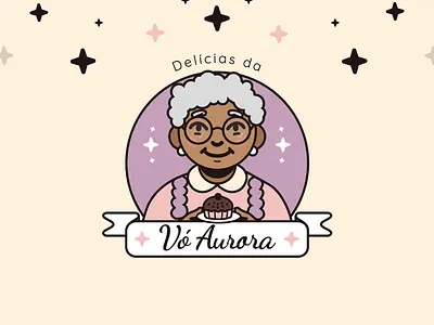 Branding - Cake Store - Vó Aurora brand design branding design graphic design logo logo design ui