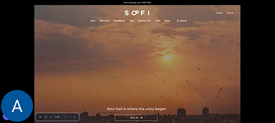 Redesign of the Sofi Brand Homepage animation clean cosmetics elegant homepage minimalism redesign simple ui ux white