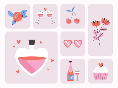 Valentine's Day Sticker Set