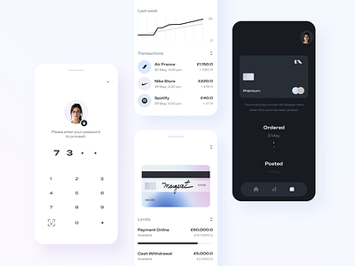 Mobile App Interface. Secure Wallet Screens app app design app interface banking app bn digital finance app mabile app mobile mobile app ui mobile ui