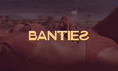 Banties - Defining Your Own Curve apparel body positive brand identity custom fashion intimates logo logo design logomark logotype minimalist retro swimwear typography wordmark