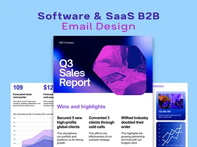 Software & SaaS B2B Email Design branding email design graphic design typography ui