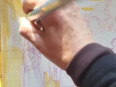 A new work in progress branding design graphics illustration logo painting video work in progress