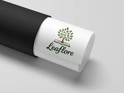 Leaflore – Book & Nature Inspired Logo Design 3d banding design branding design graphic design illustration logo vector