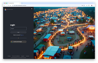 New platform dynamic login page graphic design login ui ux web interface