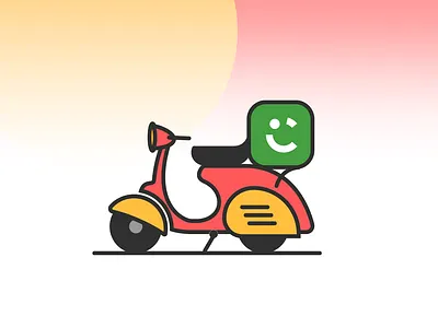 Careem Now - Scooter icon careem delivery graphic design icon logo scooter