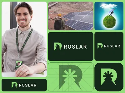 Roslar logo and Brand Identity Design brand identity brand identity design branding eco energy logo energy logo energy logo design graphic design letter logo letter r logo logo identity r brand mark r letter logo r logo r mark roslar logo solar logo solar logo design sustainable energy logo