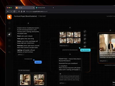AI Image Generator Dashboard ai ai dashboard ai generator ai platform cansaas clean dark mode ui dashboard design design exploration image generator interface design modern ui product design saas ui ux web app website design workflow ui