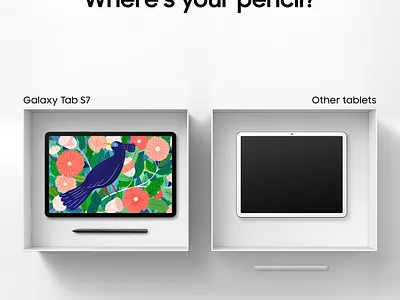 Galaxy Tab S7 advertising cg cg7days galaxy galaxy tab s7 graphic samsung 월화수목금토일