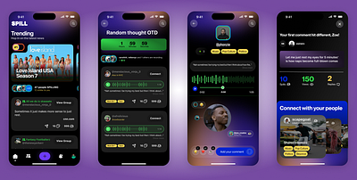 SPILL Redesign bold branding design mobile ux