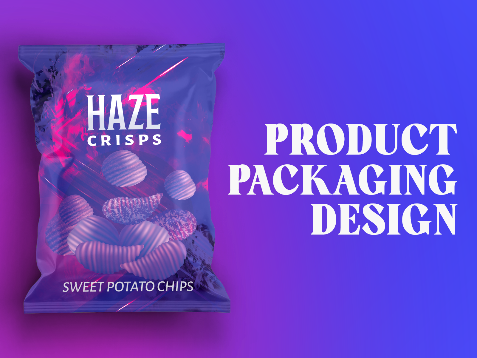 Modern Chips Packaging Design – Haze Crisps | Sweet Potato Chips brandidentitydesign brandidentitydesigner branding brandpackaging chipsdesign creativepackaging designixa fmcgbranding fmcgdesign foodpackagingdesign graphic design logo logodesigner modernpackaging packaging design packaginginspiration productpackaging snackpackaging visualidentity