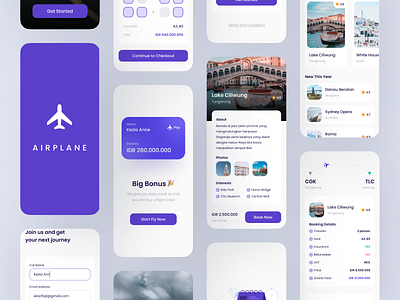 Mockup Travel Apps app design ui ux