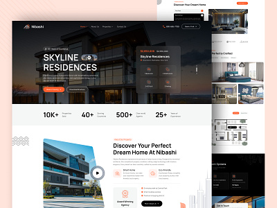 Real Estate Properties Landing Page about us amenities figma figma design floor plans footer hero banner pricing plan properties landingpage property facilities features property overview real estate real estate hero banner testimonial ui ui landing page ux web design