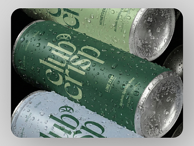 Club Crisp — Alcoholic Sparkling Water (Seltzer) Brand Design alcoholic sparkling water branding can design drink graphic design identity logo minimal seltzer visual