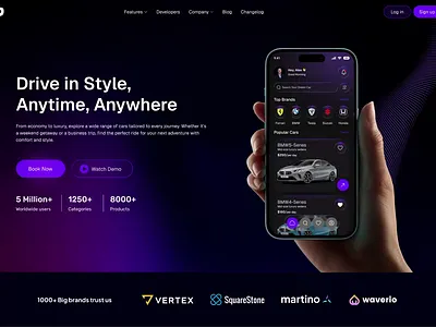 Car Rental Mobile App Landing Page app ui ux booking app car booking app car hire app car rental app car rental landing page car service ui clean ui dashboard ui design veli dribbble figma design ios app design minimal app design mobile app design mobility app modern app ui travel app ux ui design vehicle rental