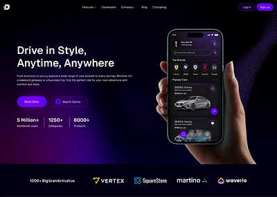 Car Rental Mobile App Landing Page app ui ux booking app car booking app car hire app car rental app car rental landing page car service ui clean ui dashboard ui design veli dribbble figma design ios app design minimal app design mobile app design mobility app modern app ui travel app ux ui design vehicle rental
