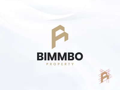 Bimmbo real estate logo design and branding brand brand guideline branding building color corporate design dribbble golden house logo design logodesign logomark logotype minimal modern monogram realestate tech ui
