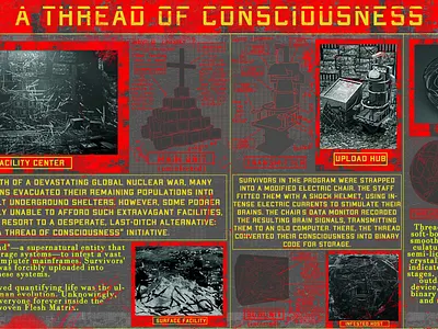 Concept Poster:A Thread Of Conciousness 2d 3d concept concept design design graphic design illustration science fiction ui