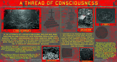 Concept Poster:A Thread Of Conciousness 2d 3d concept concept design design graphic design illustration science fiction ui